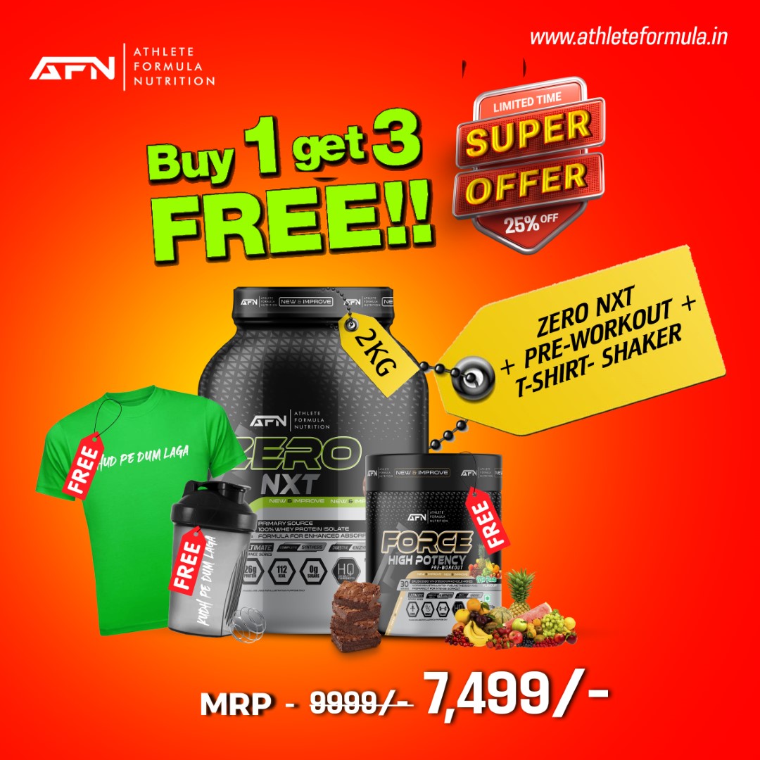 Buy 1 & Get 3 Free Zero Nxt Protein 2KG